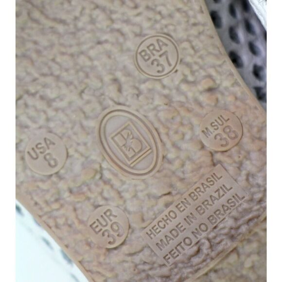 Chelsea Crew PERFORATED WHITE LEATHER LACE UP FLAT ROUND TOE OXFORD SHOES Sz 8 - Picture 10 of 12